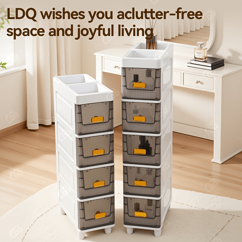 Compact Pull-Out Cabinet Organizer – smooth-access cabinet organization, Deluxe Slim Storage Cabinet with Drawers - Durable Waterproof PP Material Multi-Purpose Organizer with, designed for American homes, daily convenience and practical gifting