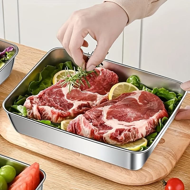 Modern 5pcs Kitchen Baking Dish Set – oven-ready cooking and serving, Buy 3 Get 2 Free Total 5pcs Stainless Steel Food Storage Containers - Durable, designed for American homes, daily convenience and practical gifting