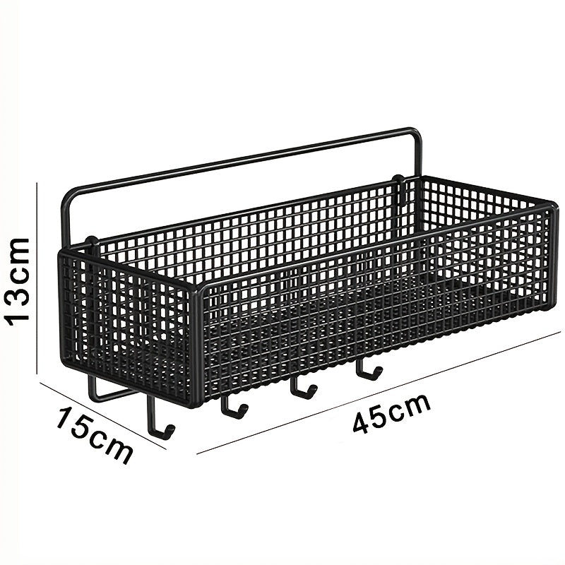 2pcs Easy Installation Metal Bathroom Shelf - No Drill Wall Mounted Organizer for Bathrooms, Balconies And Washrooms