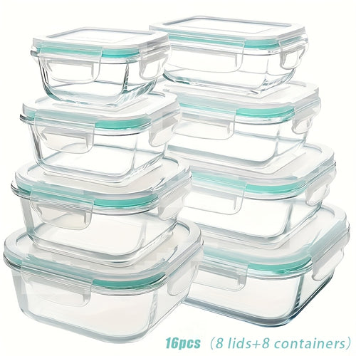 18-Piece Glass Food Storage Container Set