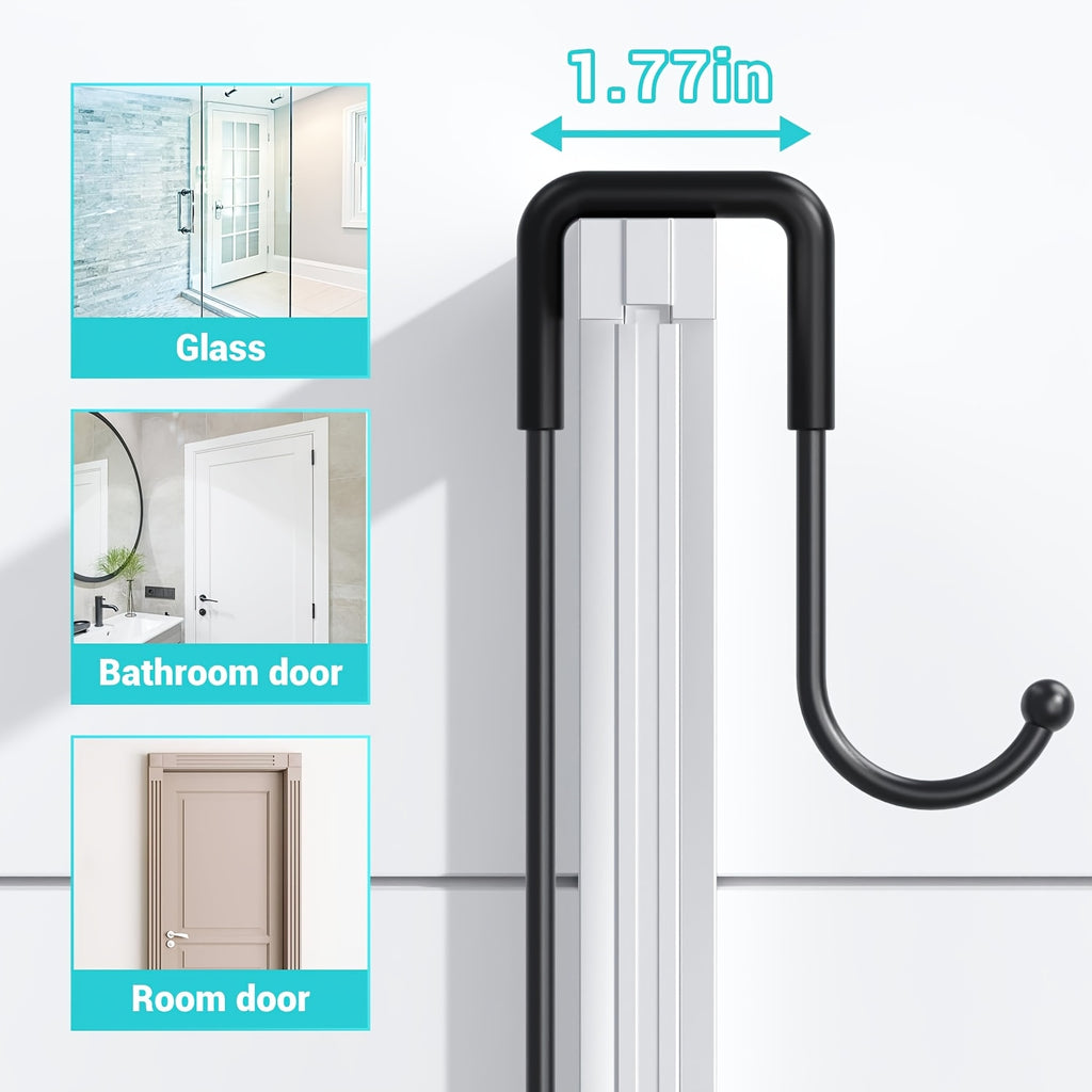 Smart Adjustable Home Storage Rack – durable multi-purpose storage, Over The Door Shower Caddy Hanging Black Rustproof Shower Organizer Over The Door -, designed for American homes, daily convenience and practical gifting