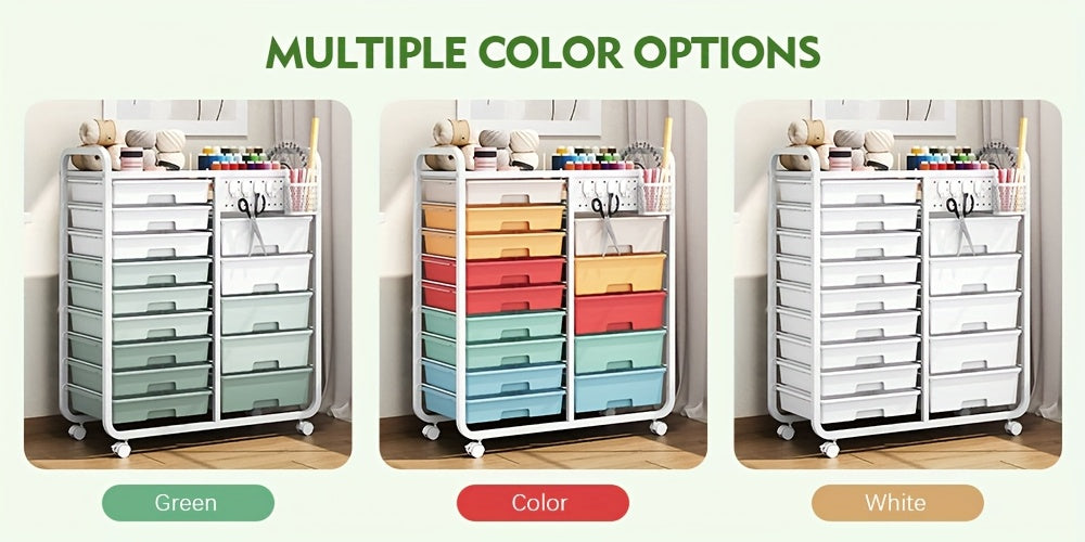 Space-Saving Pull-Out Cabinet Organizer – smooth-access cabinet organization, TOOLF 14-Drawer Rolling Storage Cart with Tabletop Pegboard Mobile Utility Cabinet on Wheels -, designed for American homes, daily convenience and practical gifting