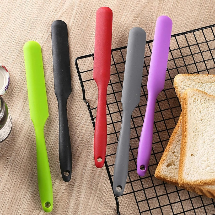Kitchen Essential – Set of 9 High-Quality Silicone Spatulas, Expert Baking Scrapers Including Dough Scoop And Icing Tools, Non-Stick Flexible Kitchen Utensils in Red, Black, And Purple, Perf
