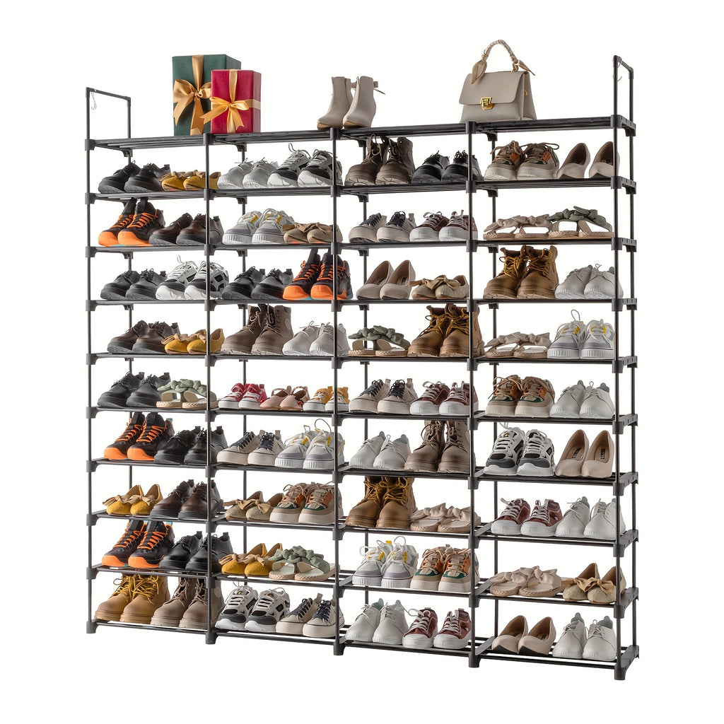 Easy-Access Adjustable Home Storage Rack – durable multi-purpose storage, 9 10 Tiers Shoe Rack Storage Organizer Shoe Shelf Organizer Holds 80 Pairs Shoe, designed for American homes, daily convenience and practical gifting