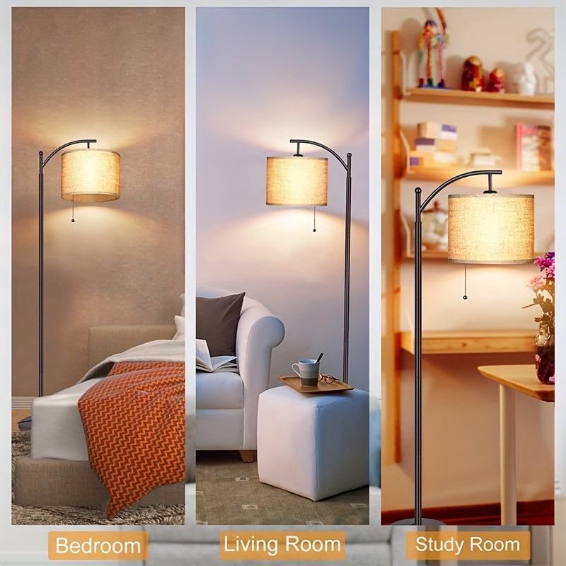 Space-Saving Decorative Home Lighting – warm functional room lighting, Modern Arc Floor Lamp for Living Room Bedroom Office Bright Lighting And Soft White, designed for American homes, daily convenience and practical gifting