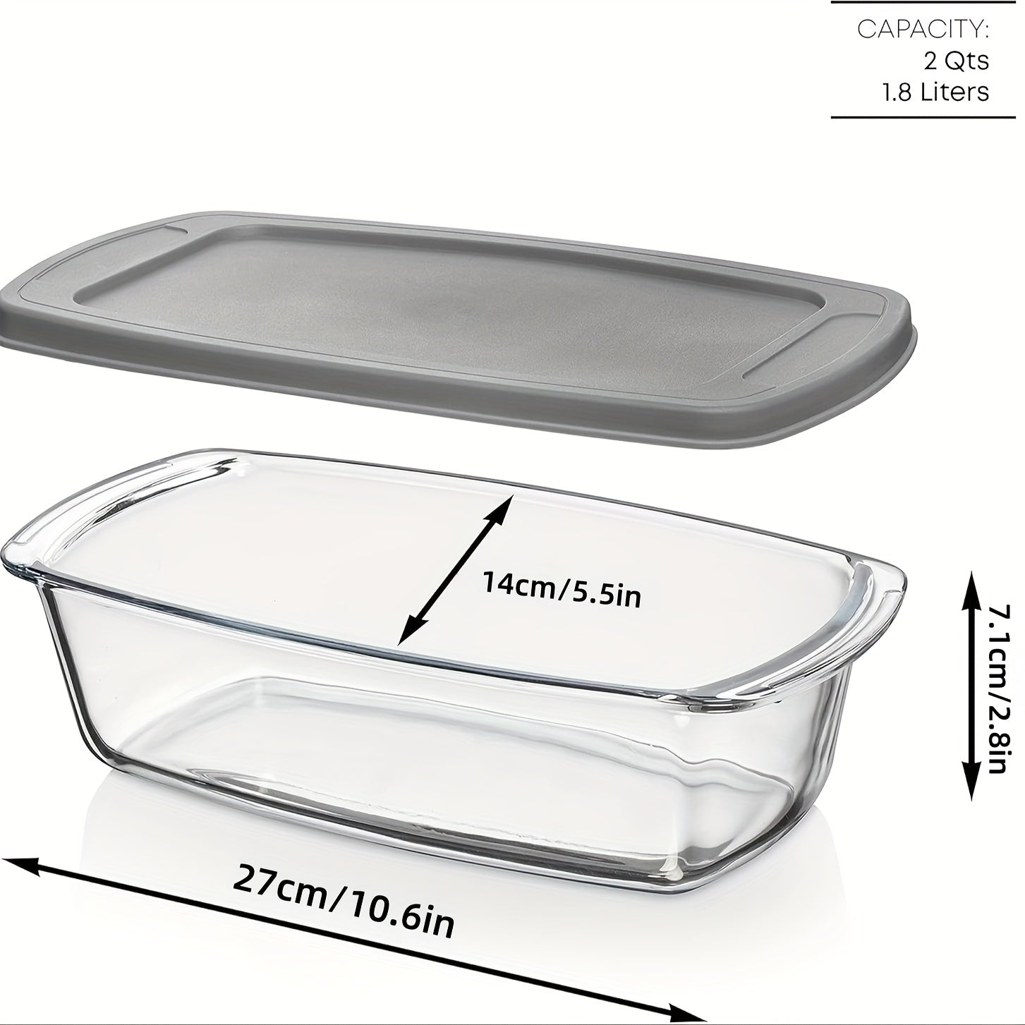 Premium 87oz Kitchen Baking Dish Set – oven-ready cooking and serving, Single Double Pack Bread Baking Pan Large Capacity Glass Baking Dish with Lid 60, designed for American homes, daily convenience and practical gifting