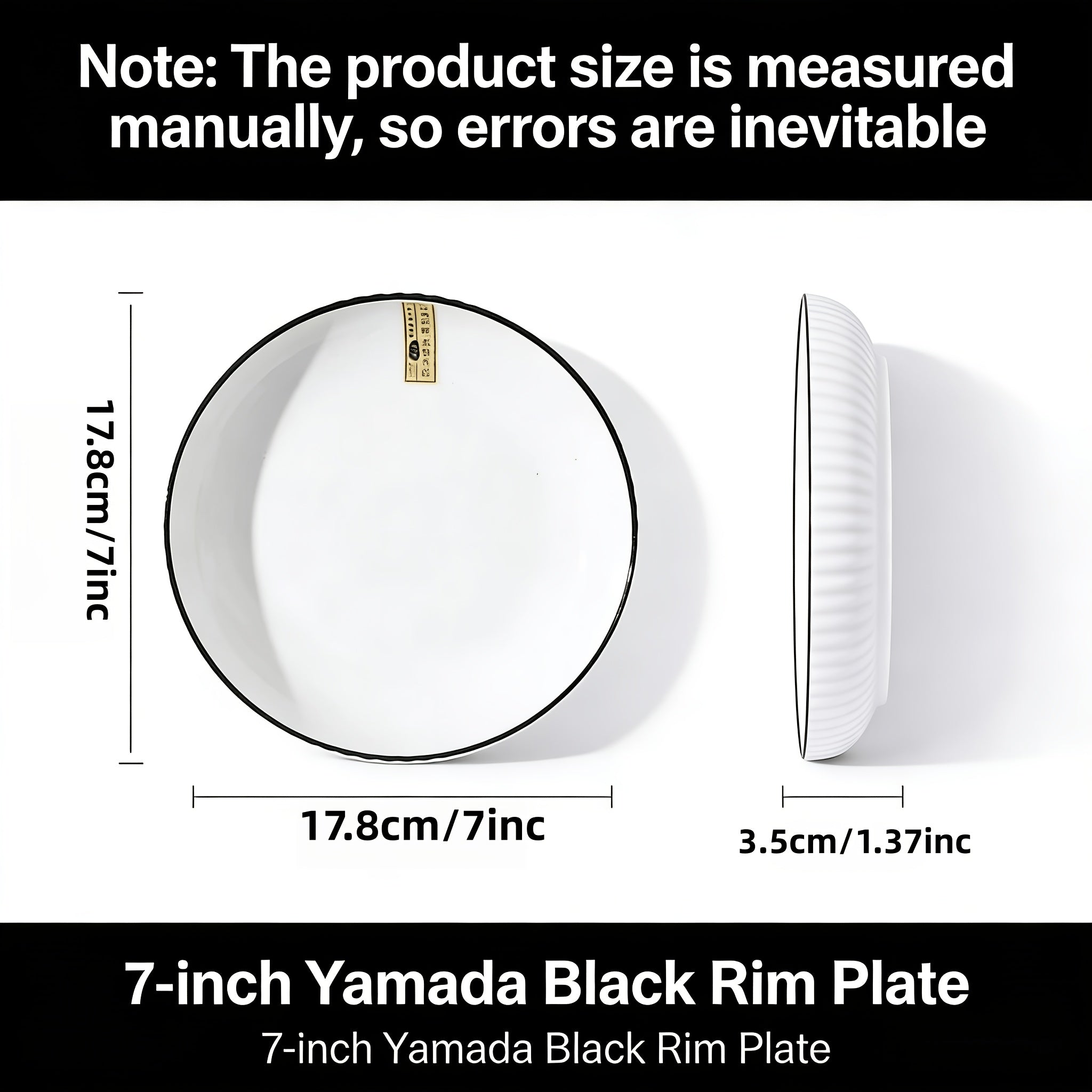 Modern 6pcs Kitchen Cookware Set – versatile meal preparation, 6pcs 7-Inch Round Ceramic Plates Suitable for Pasta Salad Sushi Desserts - Elegant White, designed for American homes, daily convenience and practical gifting