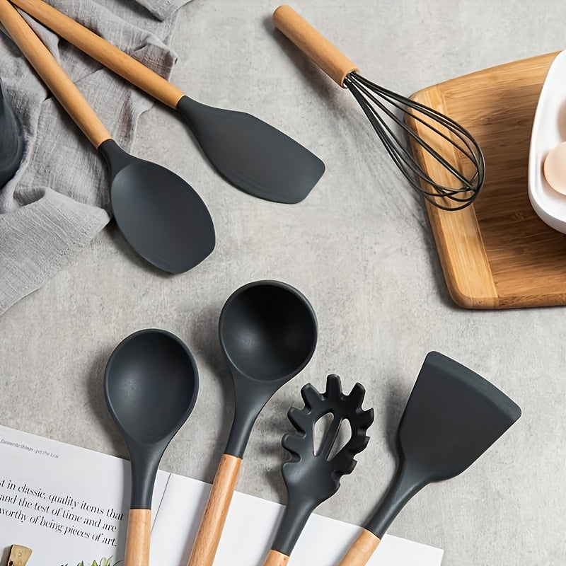 Kitchen Essential – [16pcs Kitchen Cooking Tool Set] 16pcs Are Super Cost-Effective, Complete, High Temperature Resistant, Non-Stick, Dishwasher Safe, Selected Kitchen Tools, Suitable For Ki