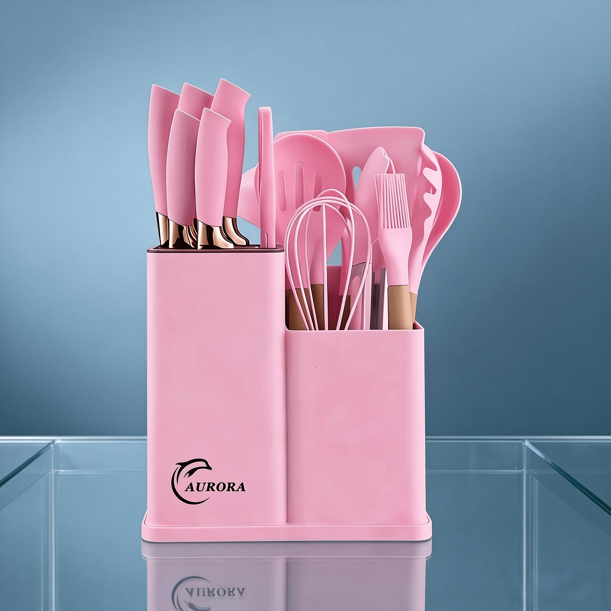 Kitchen Essential – Silicone Kitchen Utensils Set | Heat Resistant And High-Quality, Suitable for Non Stick Pans, Stainless Steel Cutting Tools, Small Kitchen Tools, Ideal Holiday Gift 19 Se