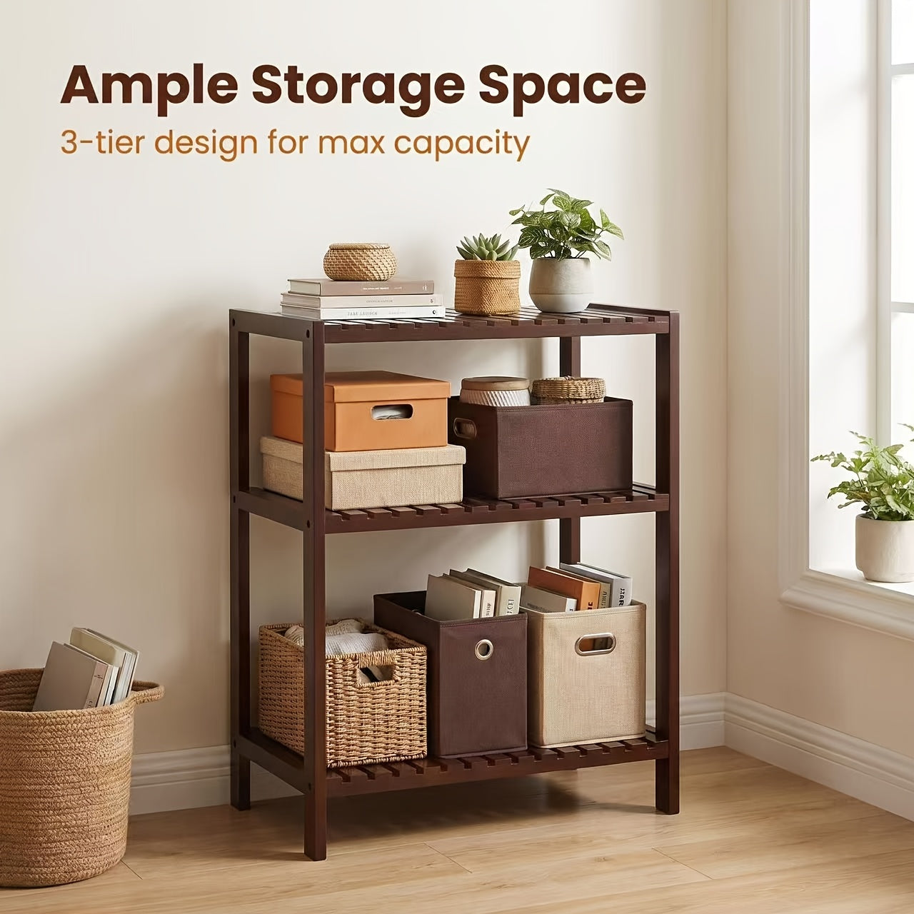 Storage Rack – Heavy-Duty Adjustable Home Storage Rack durable multi-purpose storage Ladder