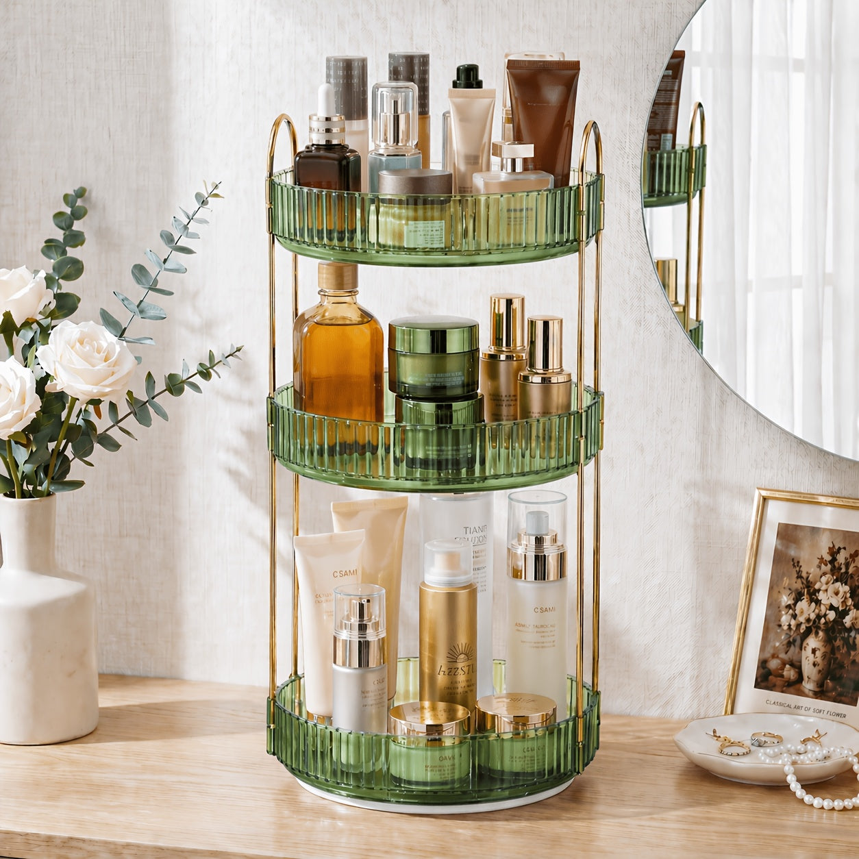 Storage Rack – Multi-Purpose 3 Tier Adjustable Kitchen Storage Rack – multi-purpose organization,