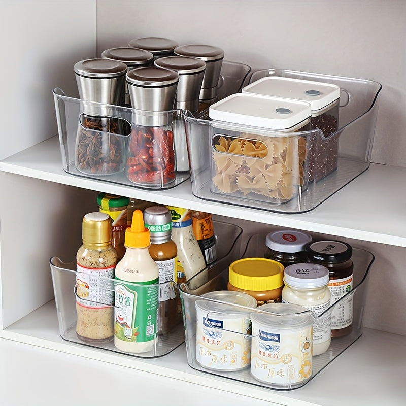 Space-Saving 8pcs Refrigerator Storage Organizer – easy-access fridge organization, 8pcs Clear Storage Organizer Set with Lids - 4 Large 4 Small Stackable PET, designed for American homes, daily convenience and practical gifting