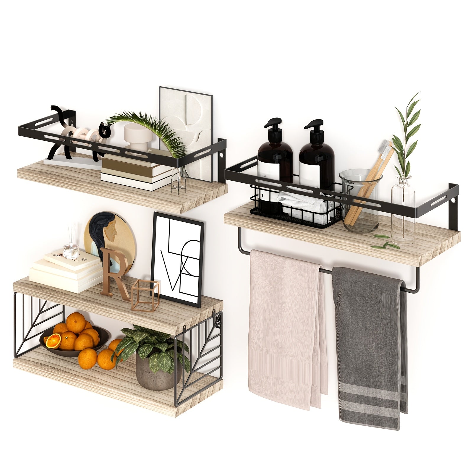 Storage Rack – Heavy-Duty 1 Tier Adjustable Home Storage Rack – durable multi-purpose storage, TO