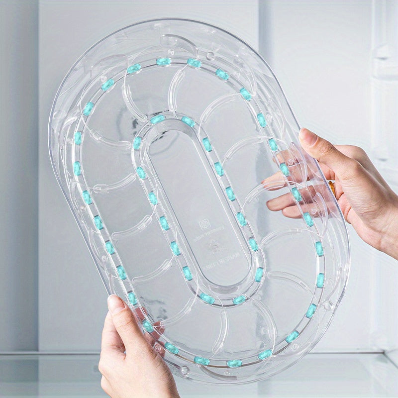 Easy-Access Adjustable Home Storage Rack – durable multi-purpose storage, 360 Degree Rotating Detachable Storage Tray - Transparent Plastic Organizer Rack for Kitchen Cabinets, designed for American homes, daily convenience and practical gifting