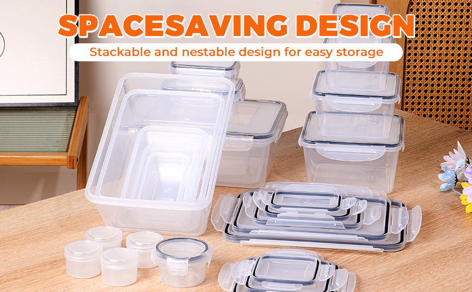 Versatile 50/24/12pcs Refrigerator Storage Organizer – easy-access fridge organization, 50 24 12pcs 25 12 6pcss Lid 25 12 6pcss Transparent Stackable Outdoor Food, designed for American homes, daily convenience and practical gifting
