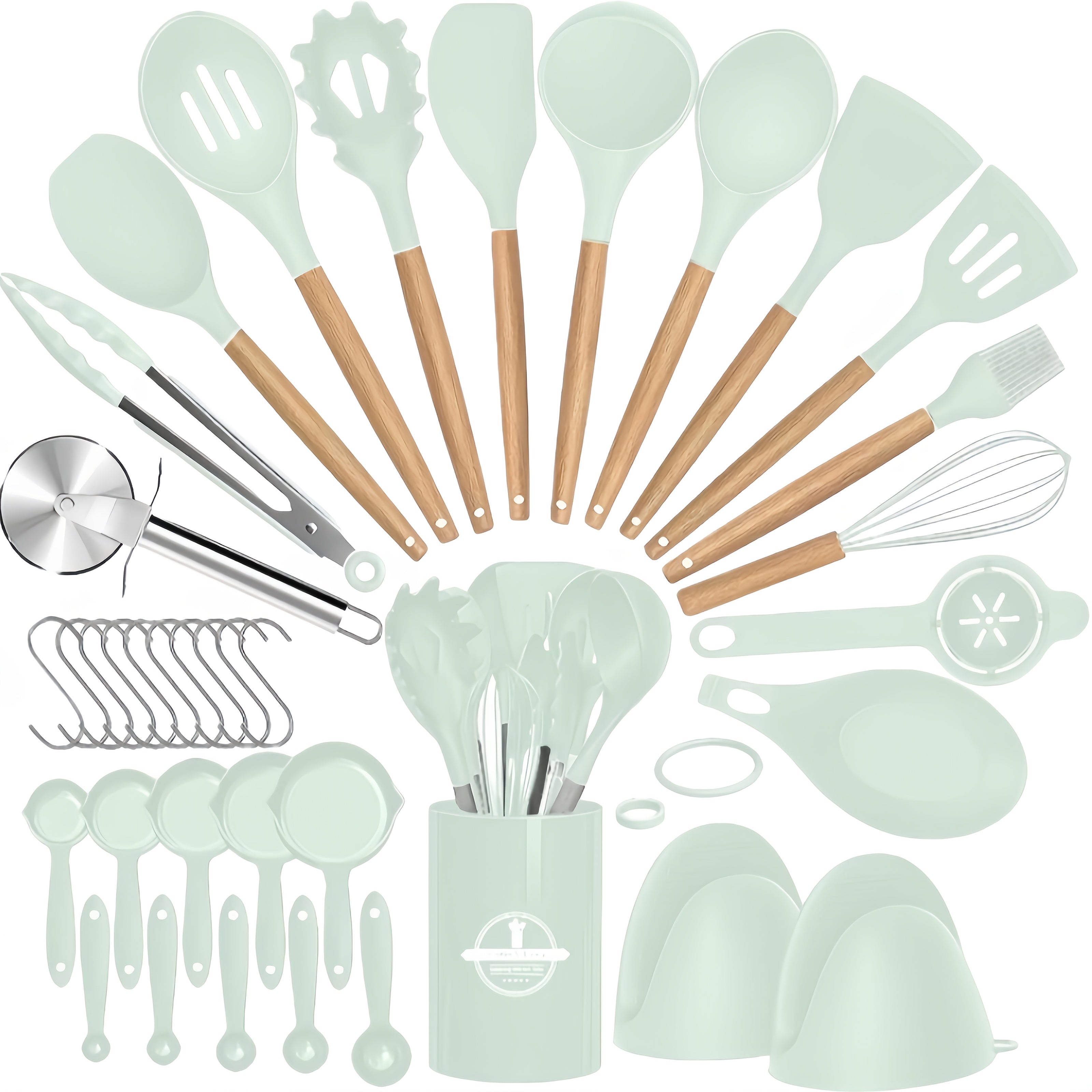 Kitchen Tools – versatile meal preparation, 37 44pcs Complete Silicone Kitchen Cooking Utensil Set