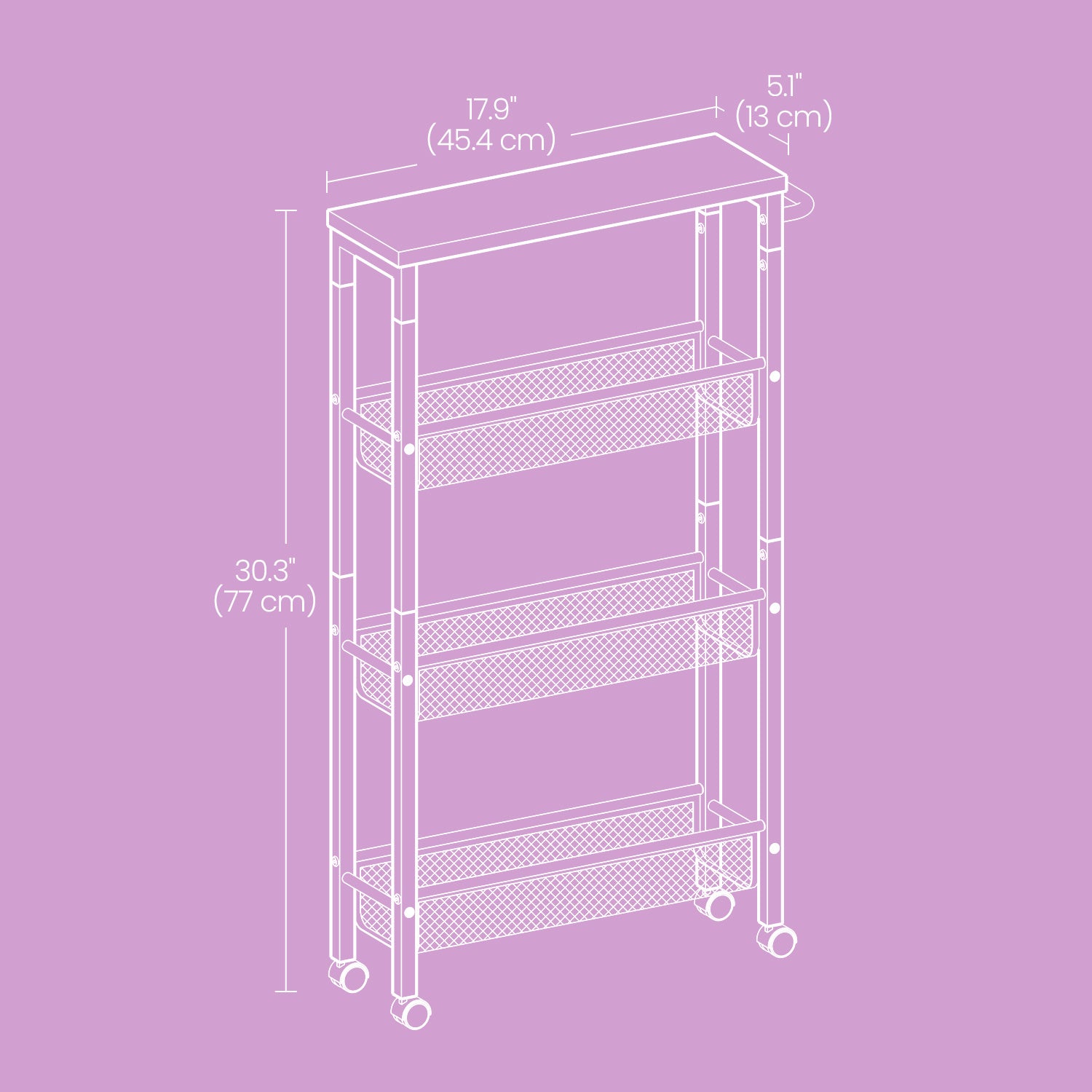 Easy-Access Reusable Drinkware Set – easy-access beverage storage, 4-Tier Metal Kitchen Shelf With 360 Swivel Wheels 29 99 H x15 99 W, designed for American homes, daily convenience and practical gifting