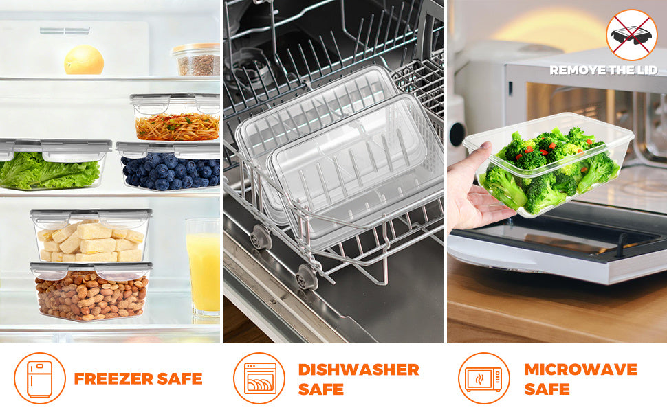Versatile 50/24/12pcs Refrigerator Storage Organizer – easy-access fridge organization, 50 24 12pcs 25 12 6pcss Lid 25 12 6pcss Transparent Stackable Outdoor Food, designed for American homes, daily convenience and practical gifting