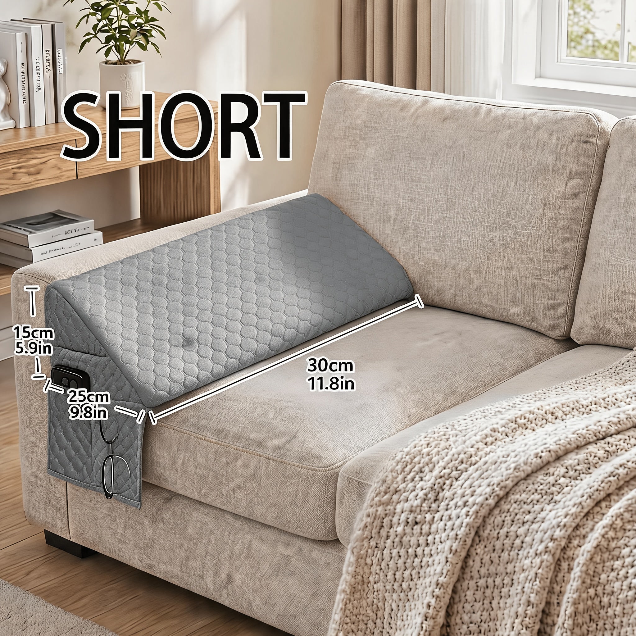 Bed Wedge Pillow - Bed Gap Filler Mattress Wedge Headboard Pillow Close The Gap Between Your Headboard or Wall for Sleeping Backrest Pillow
