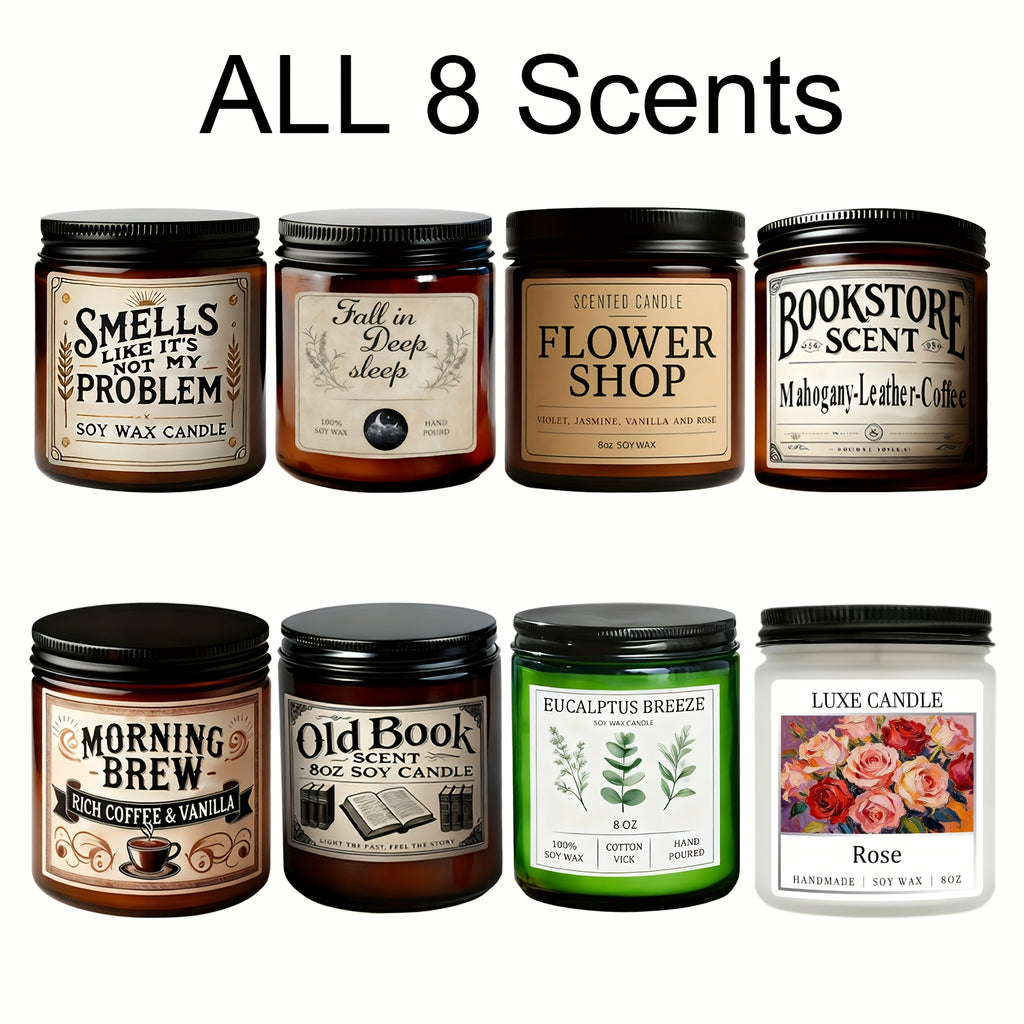 8 Ounces Scented Candle, Lasting More Than 12 Hours, Perfect for Halloween, Christmas, And Valentine's Day Gifts for Men And Women, Home Fragrance, Fashion, And Interior Decoration
