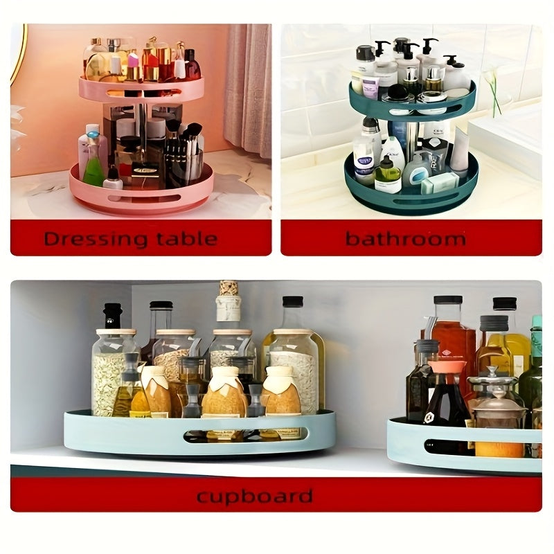 Kitchen Essential – A Circular Storage Rack for Spices, Suitable for The Kitchen, Bathroom, And Living Room for Modern US Homes, easy meal prep and organization, Versatile Everyday Use and T