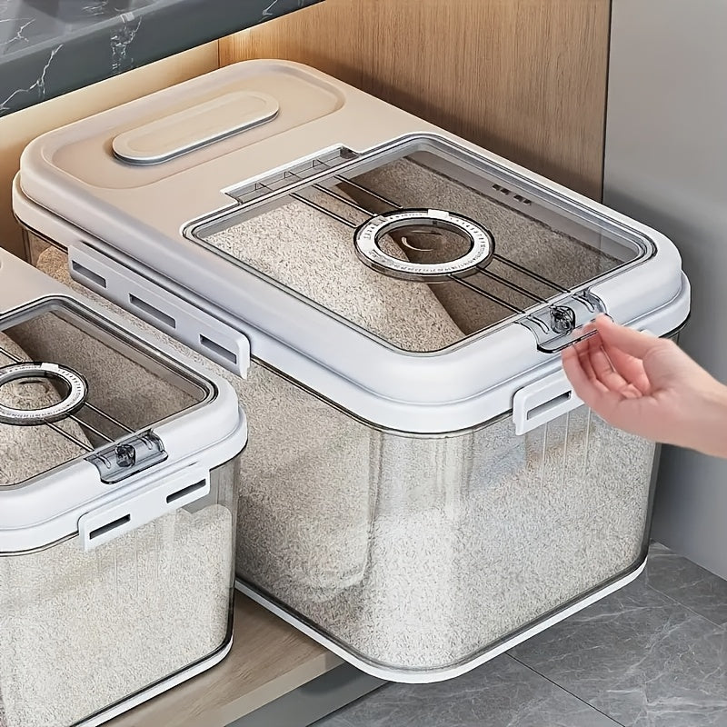 for bread Bin And for bread Bins for Kitchen, White Airtight Flip-Top for bread Storage Container for Kitchen Countertops, Moisture-Proof Pest-Resistant, with Free Measuring Cup for Bread, Cereal And Fruit Storage