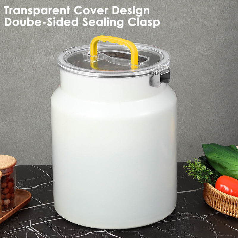 Easy-Access Airtight Food Storage Containers – leak-resistant reusable meal prep, Heavy-Duty 304 Stainless Steel Food Storage Container - 3 17gal Large Capacity Snap-Lock Lid, designed for American homes, daily convenience and practical gifting