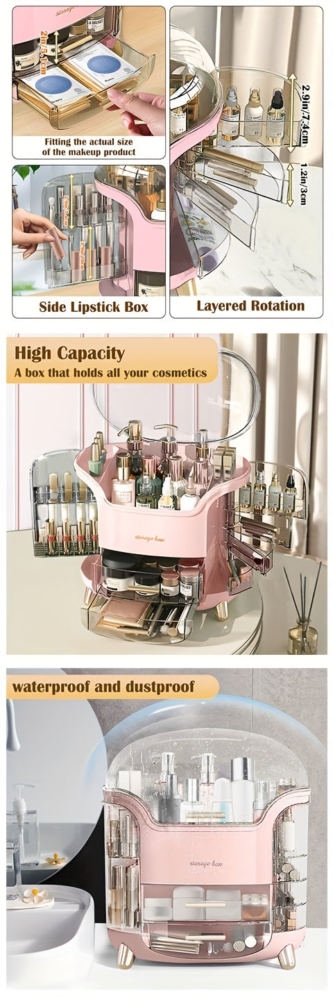 Premium Stackable Storage Drawer – smooth-access cabinet organization, Makeup Storage Organiser with Clear Lid Skincare Organiser Drawers Beauty Holder Cosmetic Organisers for, designed for American homes, daily convenience and practical gifting