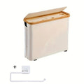 Easy-Access Stackable Home Storage Bins – portable space-saving storage, Bamboo Covered Canvas Tissue Storage Basket Large Capacity Can Hold 9-12 Rolls Dustproof And, designed for American homes, daily convenience and practical gifting