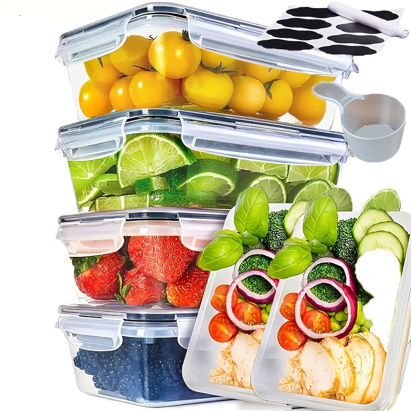 Food Storage Containers – 50/48/24/12 Pcs Airtight Food Storage Containers. Plastic Refrigerator Storage