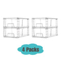 Modern 4/6/8/10 Pack Pull-Out Cabinet Organizer – smooth-access cabinet organization, Stackable Organizer Bins 4 6 8 10 Pack Clear Acrylic Food Storage Drawers With, designed for American homes, daily convenience and practical gifting