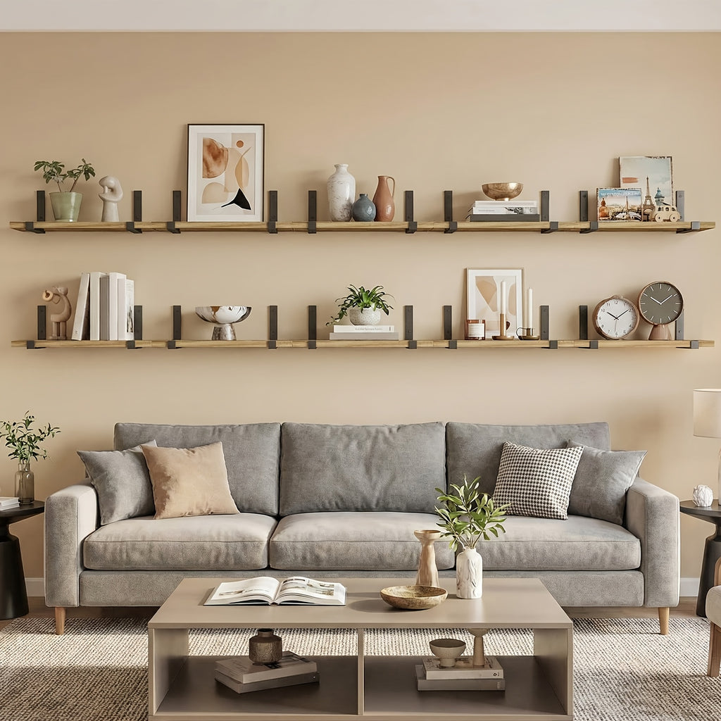Space-Saving 10pcs Home Storage Organizer – space-saving everyday organization, TOMNK 10pcs Floating Shelves for Wall 15 8 5 9in Wall Shelves for Bedroom, designed for American homes, daily convenience and practical gifting