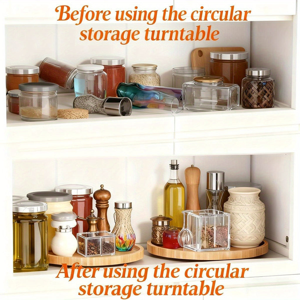 Kitchen Essential – Lazy Susan Spice Rack Lazy Susan Organizer Perfume Organizer Lazy Susan Turntable Kitchen Cabinet Organizer Pantry Organizers and Storage Spice Rack Organizer for Cabinet