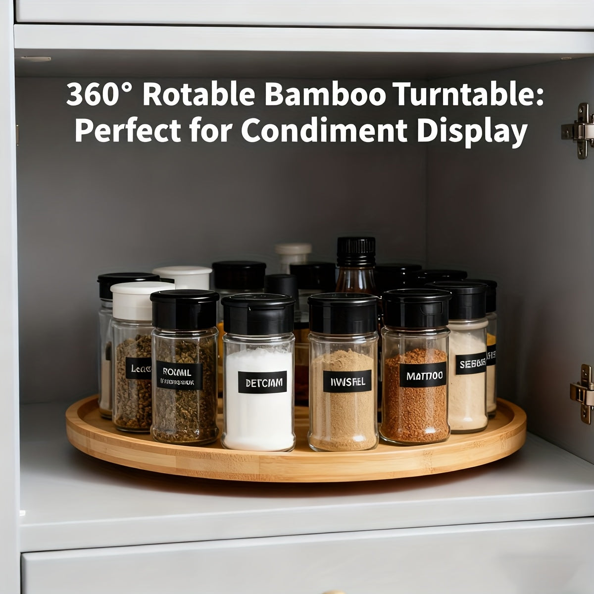 Kitchen Essential – Lazy Susan Spice Rack Lazy Susan Organizer Perfume Organizer Lazy Susan Turntable Kitchen Cabinet Organizer Pantry Organizers and Storage Spice Rack Organizer for Cabinet