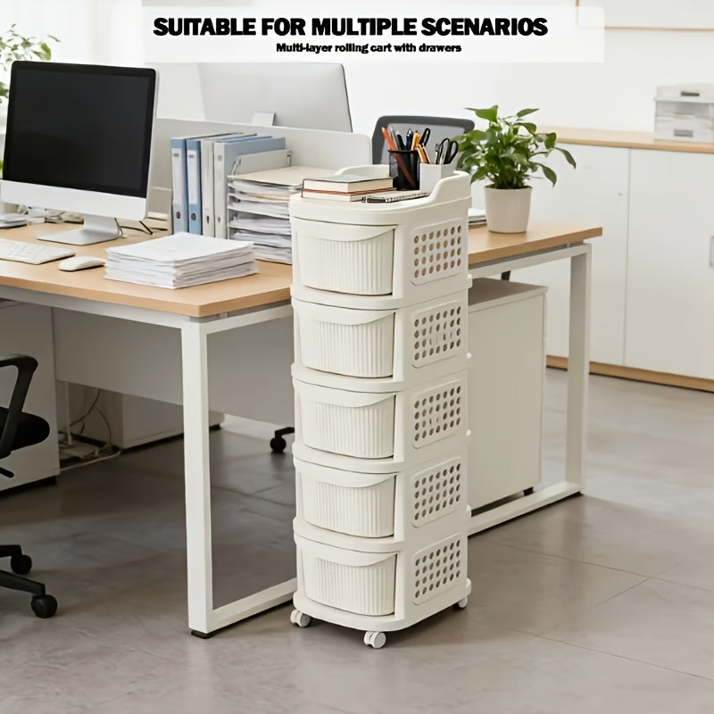 Easy-Access 2/3/4/5 Tier Stackable Storage Drawer – smooth-access cabinet organization, 2 3 4 5 Tier Large Capacity Rolling Cart with Drawers 4-Wheel Sturdy Durable, designed for American homes, daily convenience and practical gifting