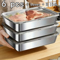 Easy-Access 18/12/6pcs Refrigerator Storage Organizer – easy-access fridge organization, 18 12 6pcs 9 6 3 Lids 9 6 3 Boxes Stainless Steel Food, designed for American homes, daily convenience and practical gifting