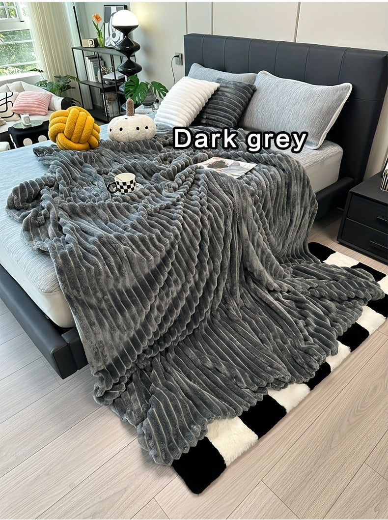 Space-Saving Cozy Home Textile Accent – comfortable everyday home styling, Ultra-Soft Thick Fleece Blanket Multi-Color 3D Faux Rabbit Fur Double-Sided Ideal for All Seasons, designed for American homes, daily convenience and practical gifting