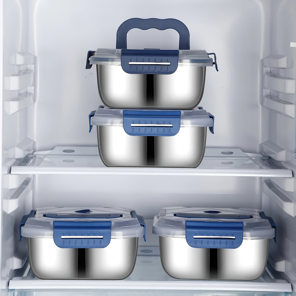Space-Saving 87 Oz Airtight Food Storage Containers – leak-resistant reusable meal prep, 1 or 2 Stainless Steel Food Storage Containers with Lids - 60 87 Oz, designed for American homes, daily convenience and practical gifting