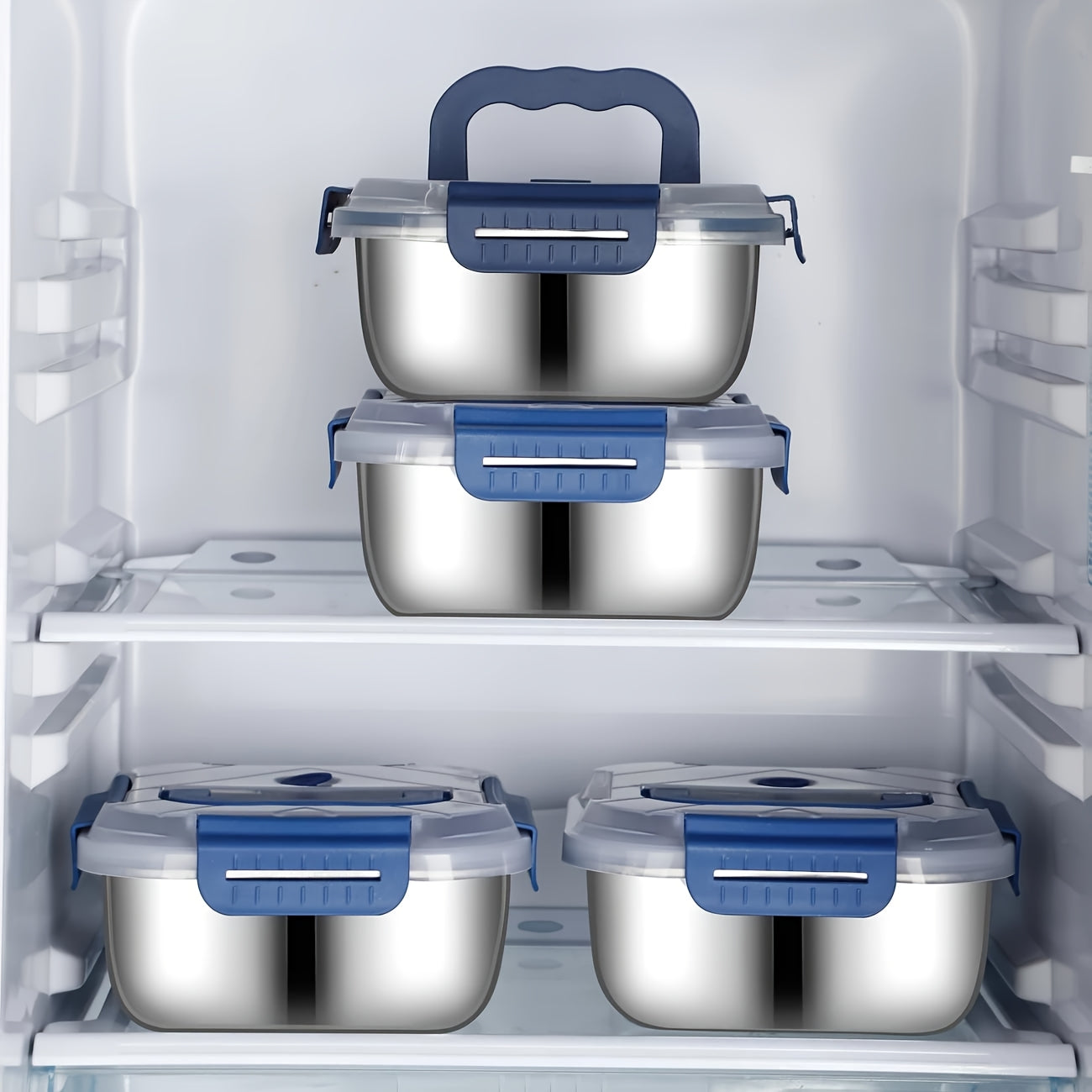 Space-Saving 87 Oz Airtight Food Storage Containers – leak-resistant reusable meal prep, 1 or 2 Stainless Steel Food Storage Containers with Lids - 60 87 Oz, designed for American homes, daily convenience and practical gifting