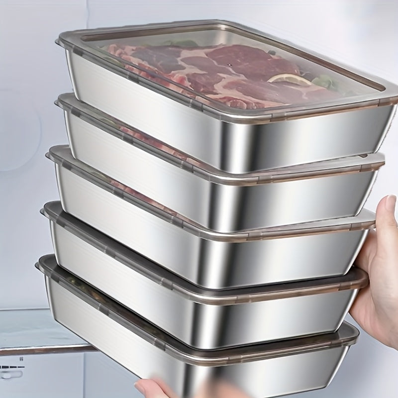 Easy-Access Kitchen Baking Dish Set – oven-ready cooking and serving, Buy Three Get Two Free-a Total of Five Stainless Steel Food Storage Containers Durable, designed for American homes, daily convenience and practical gifting