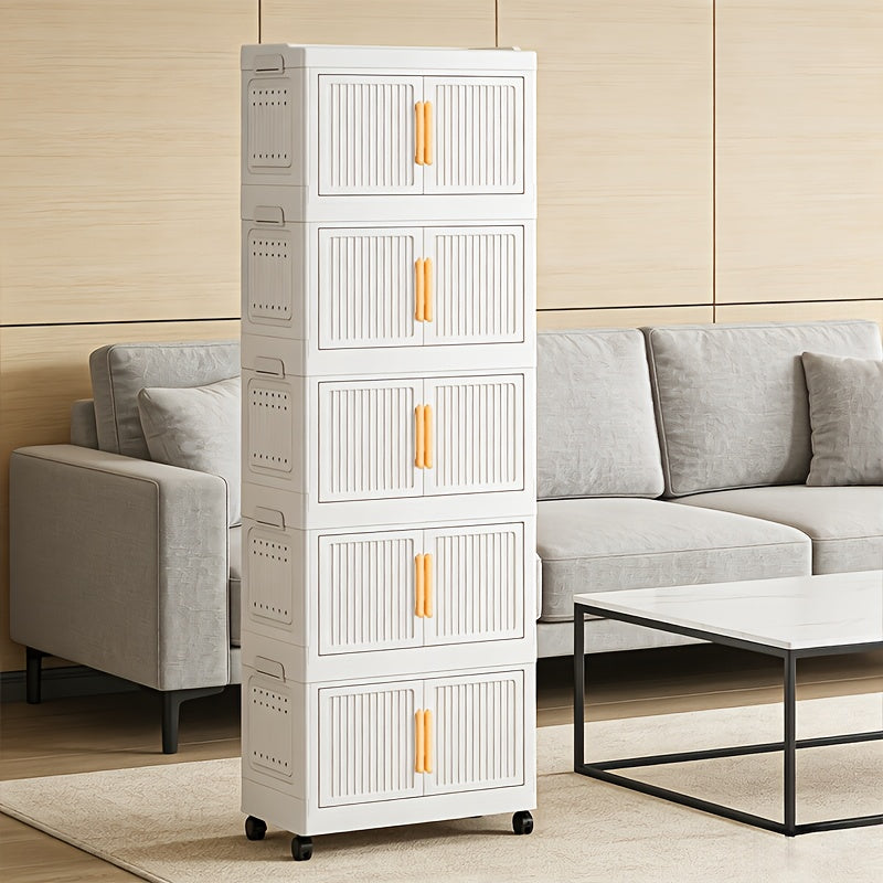 Compact Decorative Home Lighting – warm functional room lighting, 3 4 5 Layer Extra-Thick Large-Capacity Multi-Layer Plastic Folding Storage Cabinet Light Classic Style, designed for American homes, daily convenience and practical gifting