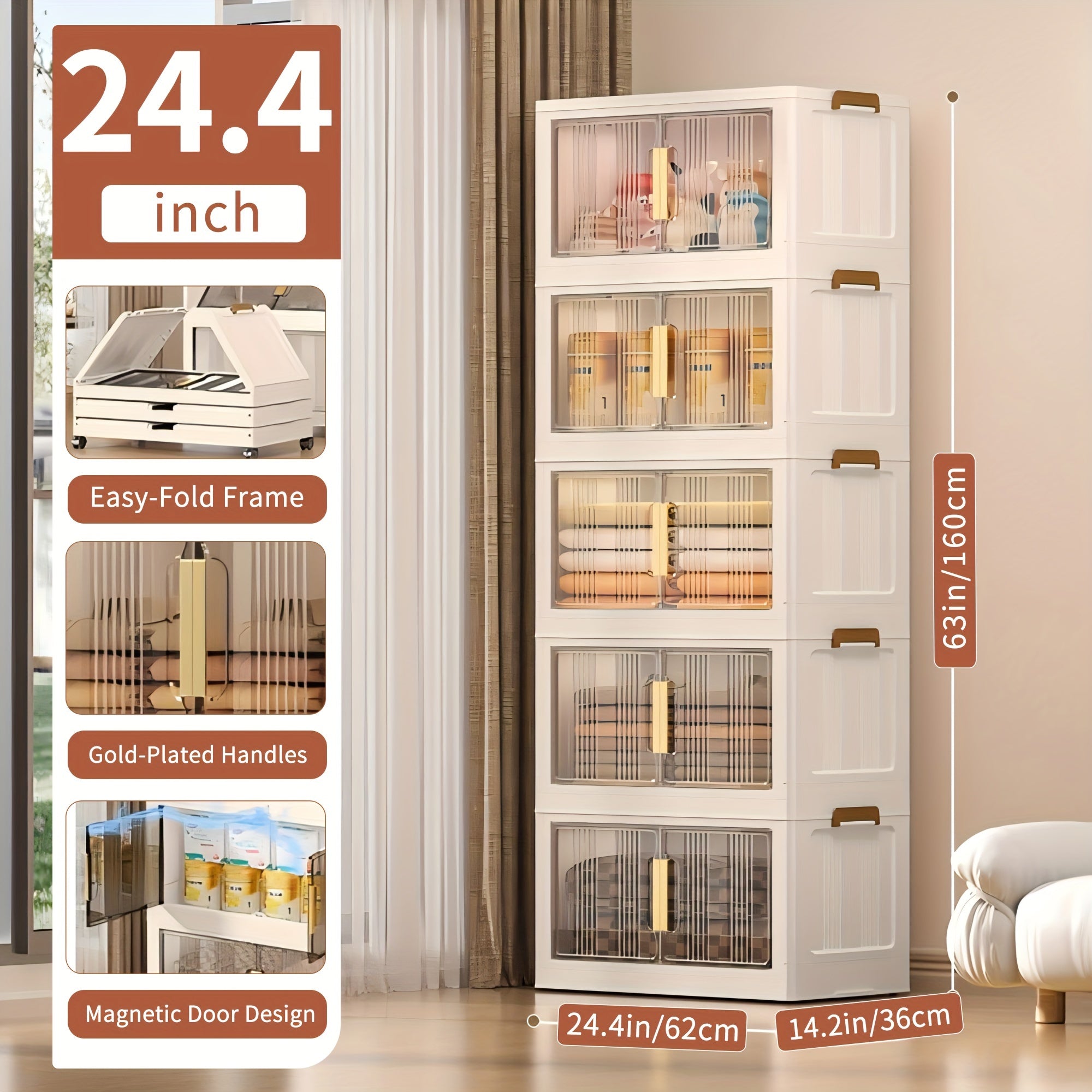 Versatile 3/4/5 Tier Stackable Home Storage Bins – portable space-saving storage, 29 2 Wide Extra Large Storage Cabinet - 3 4 5 Tier Plastic Storage, designed for American homes, daily convenience and practical gifting
