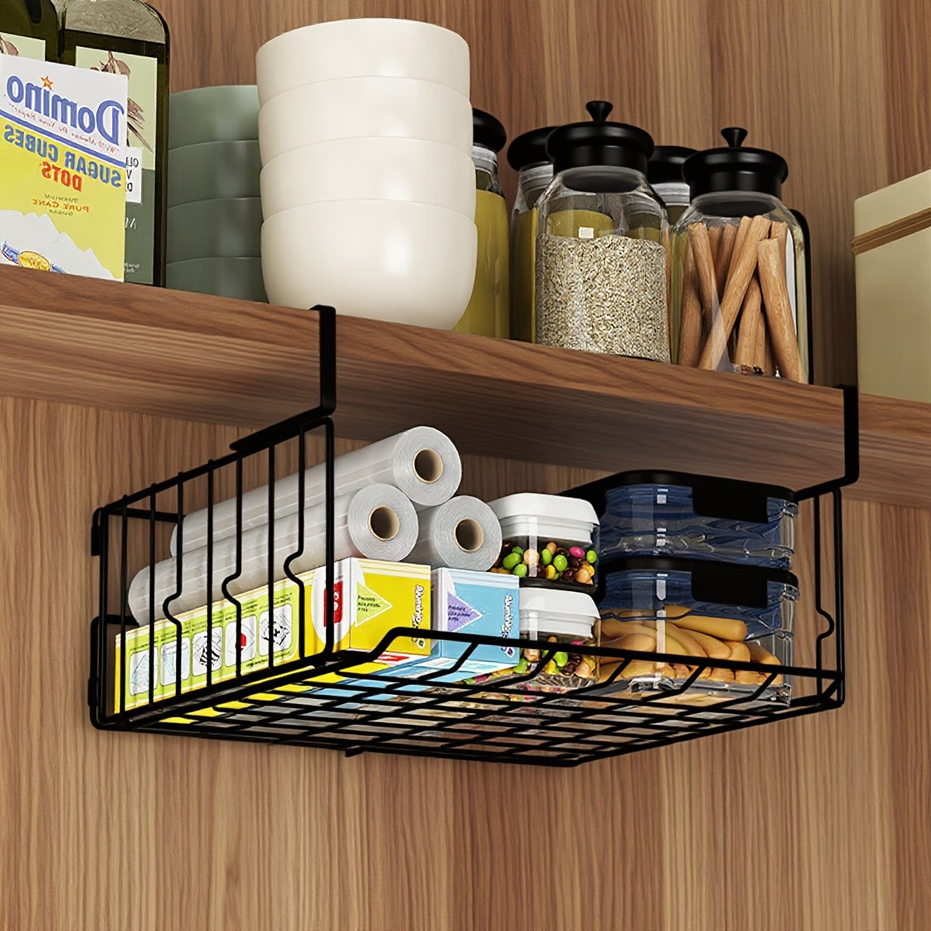 Storage Bins – Hanging Wall-Mounted Foldable Storage Basket - Waterproof Rust-Resistant