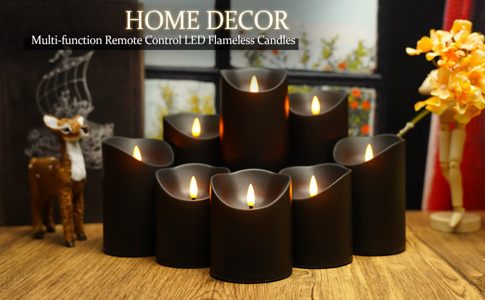 Versatile Home Storage Organizer – space-saving everyday organization, NIMIKO Set of 9 Flicker Flameless LED Candles with 2 Remote Controls And Timers, designed for American homes, daily convenience and practical gifting
