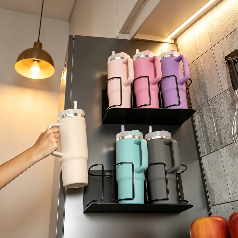 Storage Rack – Three-tier Fridge Cup Storage Rack - Suitable For Cups, Glasses And Water Bottles.