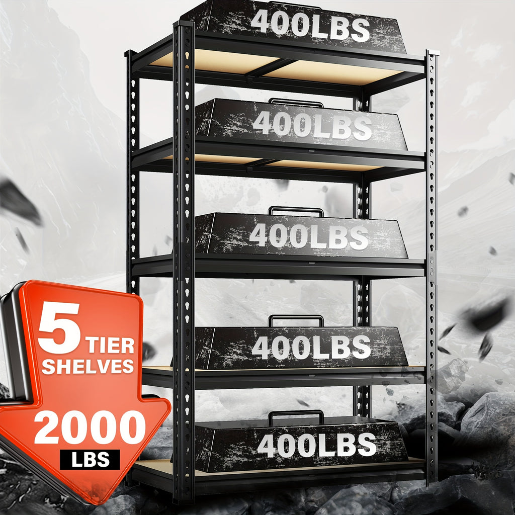 Easy-Access 5 Tier Adjustable Home Storage Rack – durable multi-purpose storage, Reibll 72 Heavy Duty Garage Shelving 5 Tier Adjustable Garage Storage Shelves 2000LBS Metal, designed for American homes, daily convenience and practical gifting