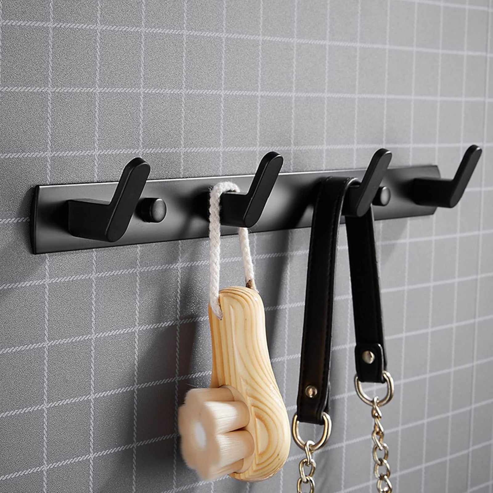 Home Storage Organizer – Magnetic Hooks, Heavy Duty Coat Magnetic Rack, Wall Mounted Coat Rack Rail Hook Rack, Strong Rubber Magnetic Hanger for Refrigerator, Metal Cabinet, Hanging Coat, To