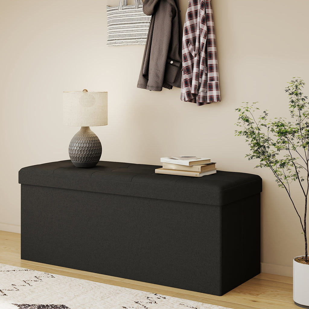 Premium Decorative Home Lighting – warm functional room lighting, Leather Or Linen Ottoman Storage Bench 3 Sizes 30 31 5 And 43 5, designed for American homes, daily convenience and practical gifting