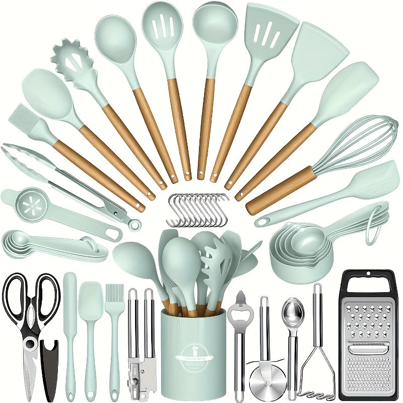 Kitchen Tools – versatile meal preparation, 37 44pcs Complete Silicone Kitchen Cooking Utensil Set