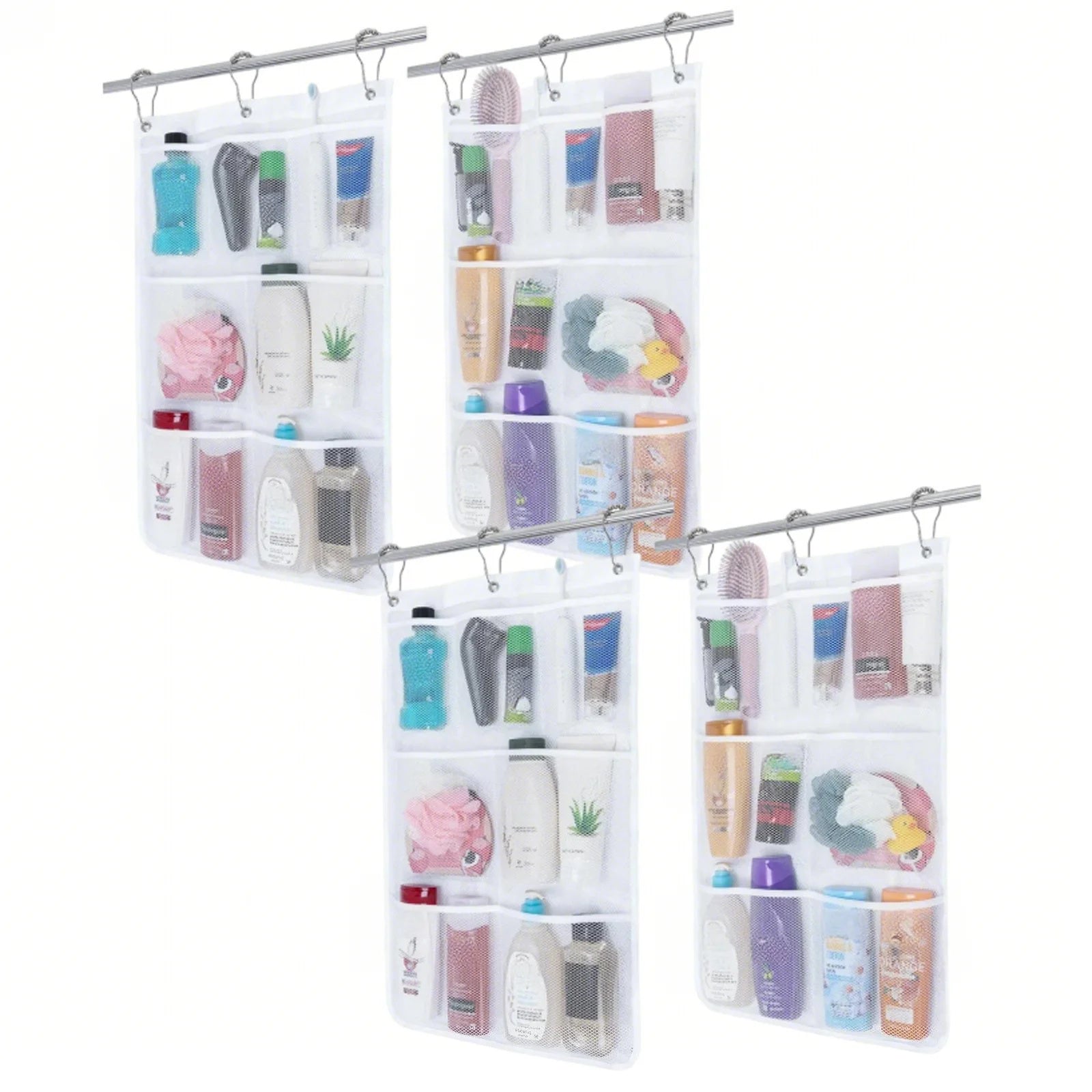 Easy-Access 1/2/3/4 Pack Home Storage Organizer – space-saving everyday organization, 7 Pocket Hanging Mesh Shower Caddy Quick-Dry Portable Bathroom Organizer for Soap Shampoo Cruise, designed for American homes, daily convenience and practical gifti